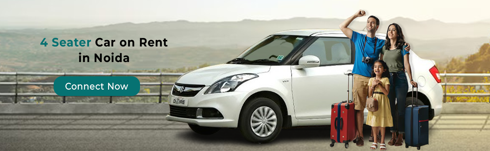 4 Seater Car on Rent in Noida